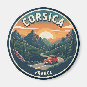 Frankrike Corsica Travel Magnet