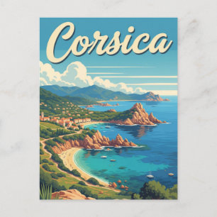 Frankrike Corsica Travel Vykort