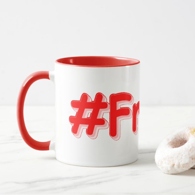 "#Frankrike" Cute Design. Köp nu Mugg (Med munk)