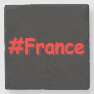 "#Frankrike" Cute Design. Köp nu Stenunderlägg