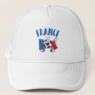 Frankrike Dabbing Soccer Ball Flagga 2 stjärnor Keps