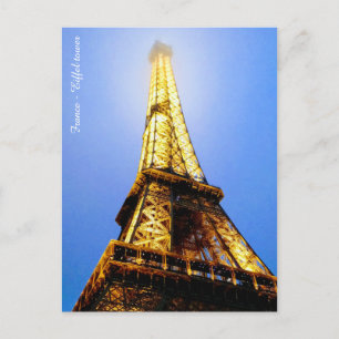 Frankrike Eiffel torn Vykort