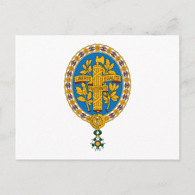 Frankrike Emblem-vykort Vykort (Framsida)
