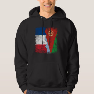 Frankrike Eritrea Flaggor Halereritrean Fransk Roo Hoodie