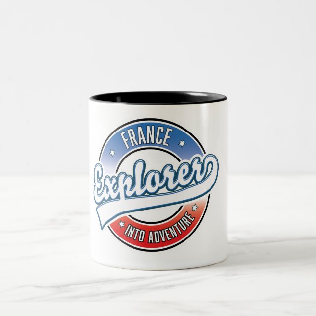 Frankrike-exploatören in i äventyr Två-Tonad mugg (Center)