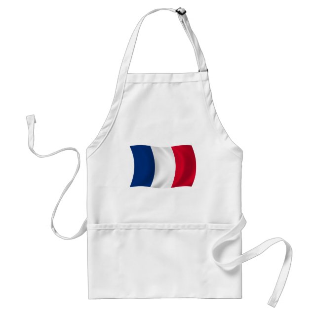 Frankrike Flagga Apron Förkläde (Framsidan)