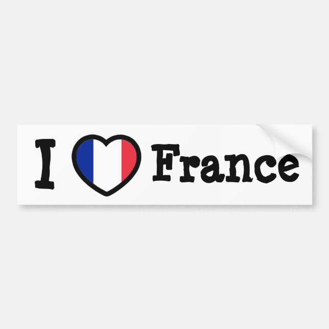 Frankrike Flagga Bildekal (Framsidan)