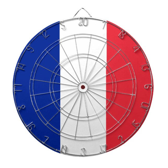 Frankrike Flagga Darttavla (Framsidan)