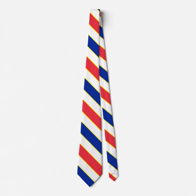 Frankrike Flagga Färg Elegant Patriotic Neck Tie Slips (Framsida)