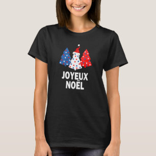 Frankrike Flagga God jul T Shirt