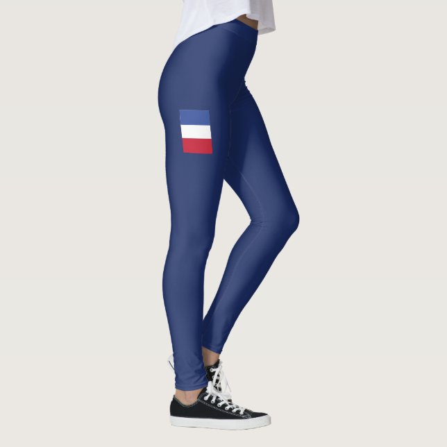 Frankrike Flagga Kvinnor Leggings (Höger)
