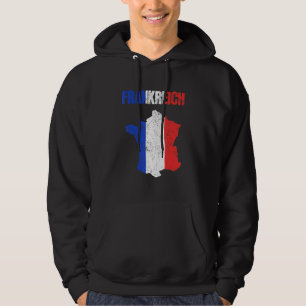 Frankrike Flagga Land Fransk Keepsaké Hoodie