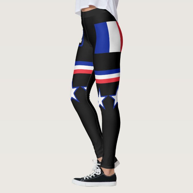 Frankrike Flagga Leggings (Vänster)