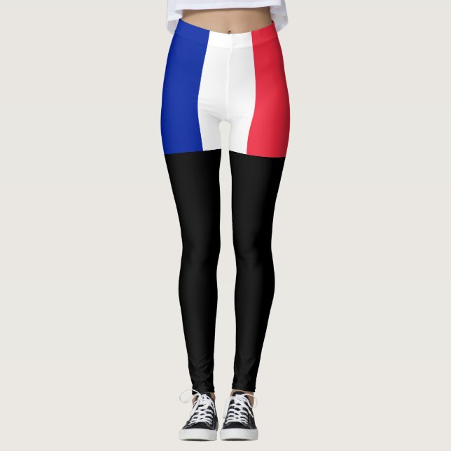 Frankrike flagga leggings (Framsida)