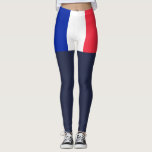 Frankrike flagga leggings<br><div class="desc">Flagga av Frankrike</div>