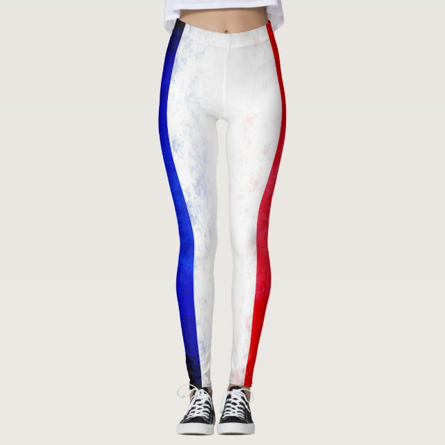 Frankrike Flagga Leggings (Framsida)