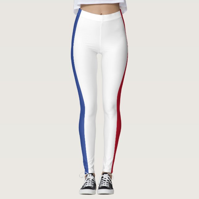 Frankrike Flagga Leggings (Framsida)