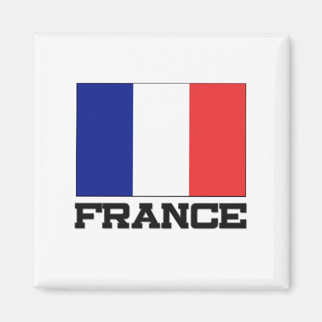 Frankrike Flagga Magnet (Framsidan)