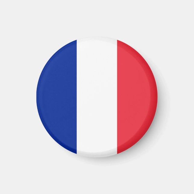 Frankrike Flagga Magnet (Framsidan)