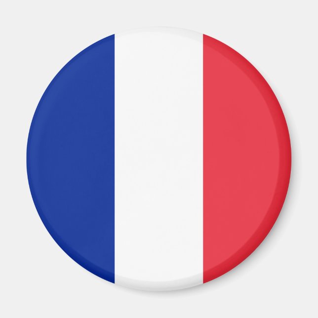 Frankrike Flagga Magnet (Framsidan)