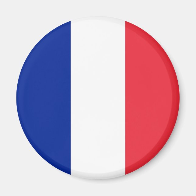 Frankrike Flagga Magnet (Framsidan)