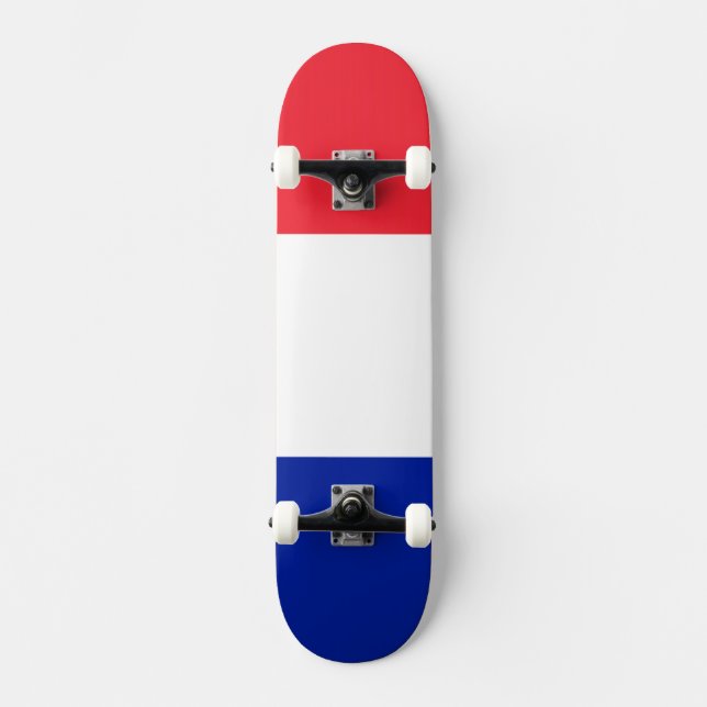 Frankrike Flagga Mini Skateboard Bräda 18,5 Cm (Framsida)