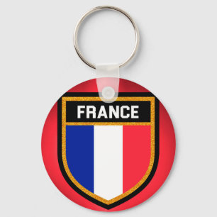 Frankrike Flagga Nyckelring