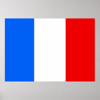 Frankrike Flagga Poster