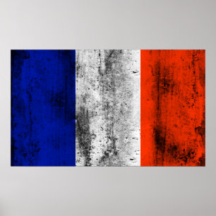 frankrike flagga poster