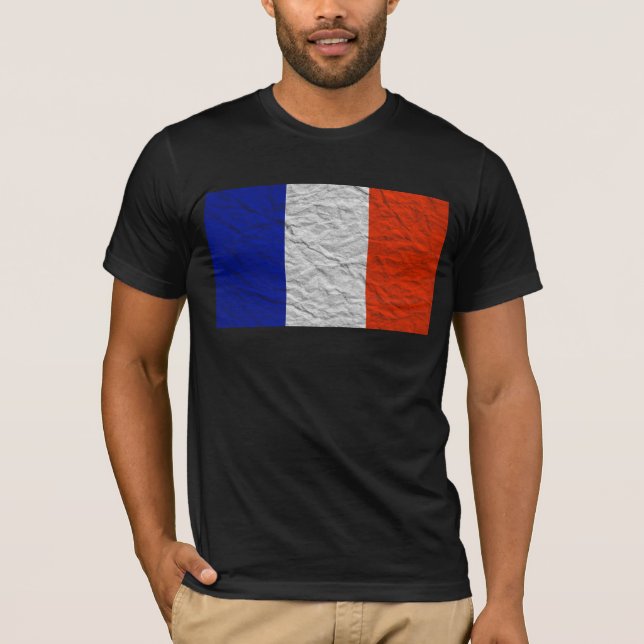 frankrike flagga t-shirt (Framsida)