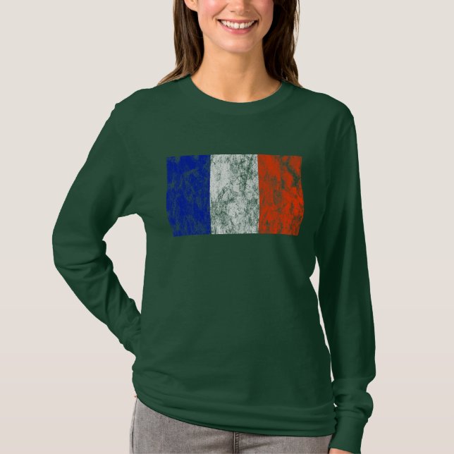 frankrike flagga t-shirt (Framsida)