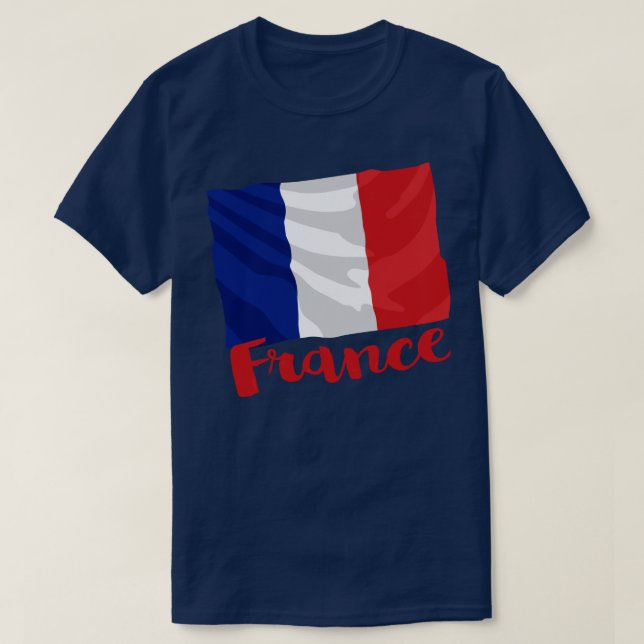 Frankrike Flagga T-Shirt (Design framsida)