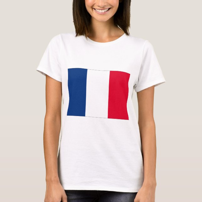 Frankrike flagga t-shirt (Framsida)