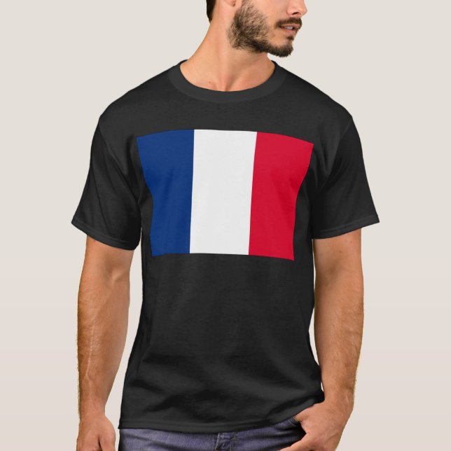 Frankrike flagga tee (Framsida)