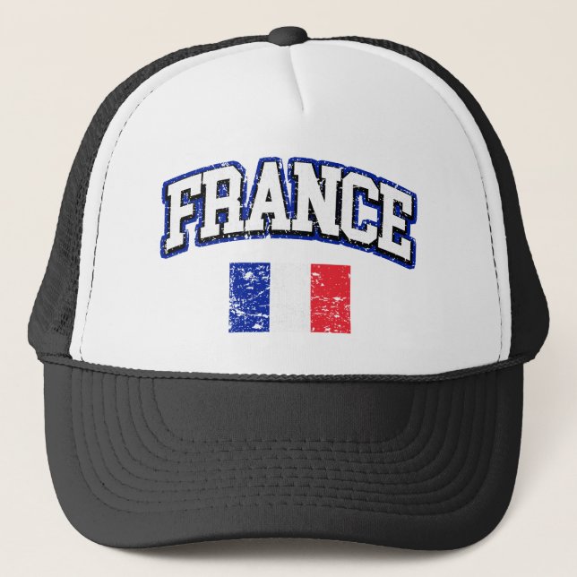 Frankrike Flagga Truckerkeps (Framsida)