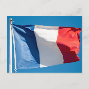 Frankrike Flagga Vykort