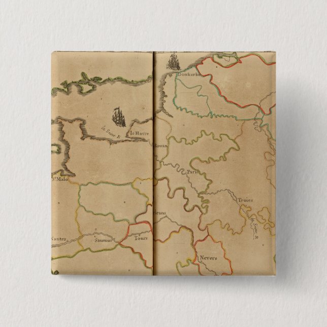 Frankrike-floder Knapp (Framsida)