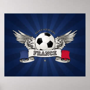 Frankrike Football National Team Supporter poster