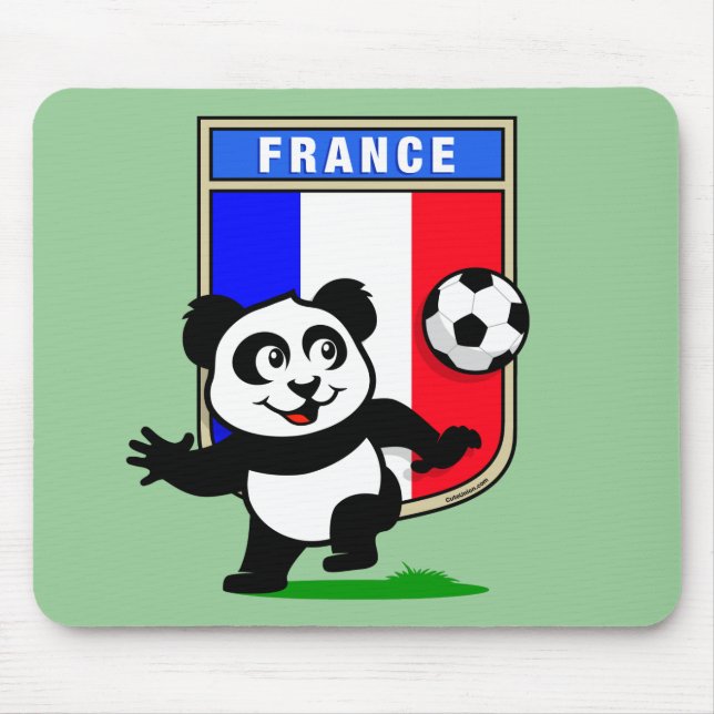 Frankrike Football Panda Musmatta (Framsidan)