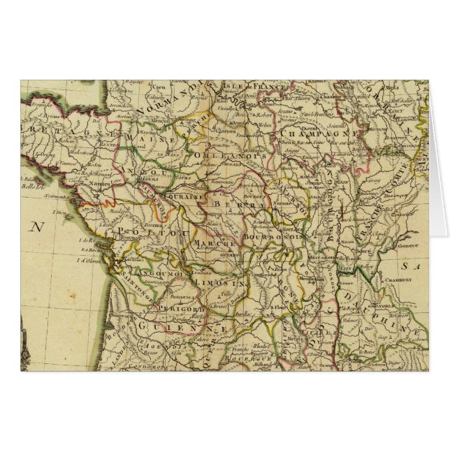 Frankrike-förnödenheter Hälsningskort (Framsidan Horizontal)