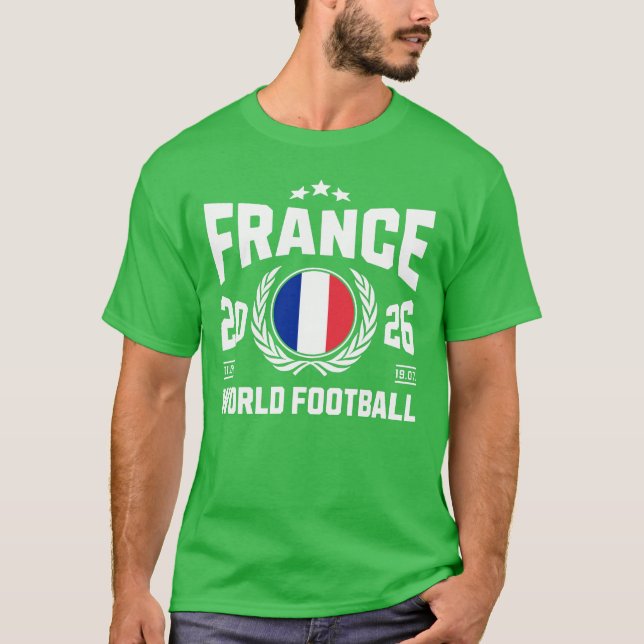 Frankrike Fotboll 2026 T Shirt (Framsida)