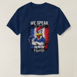 Frankrike Fotboll Fan T-Shirt Segrar Flytande Tee