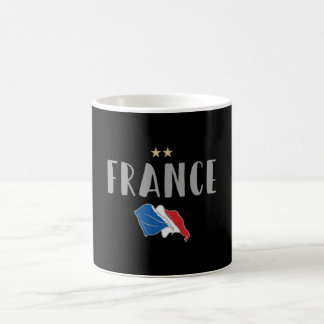 Frankrike Fotboll Fläkt Shirt Fransk Flagga Kaffemugg