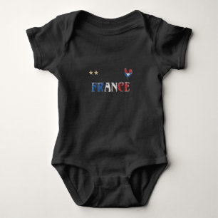 Frankrike Fotboll Fläkt Shirt Fransk Flagga T