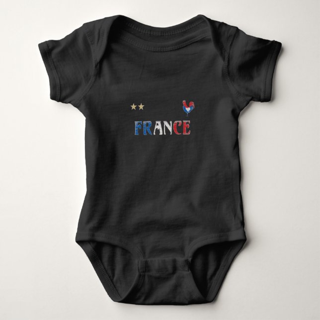 Frankrike Fotboll Fläkt Shirt Fransk Flagga T (Framsida)