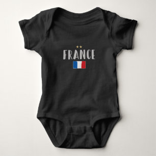 Frankrike Fotboll Football Fan T-shirt Fransk Flag