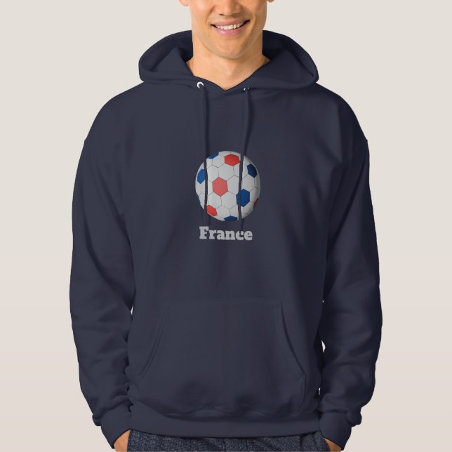 Frankrike Fotboll Hoodie (Framsida)