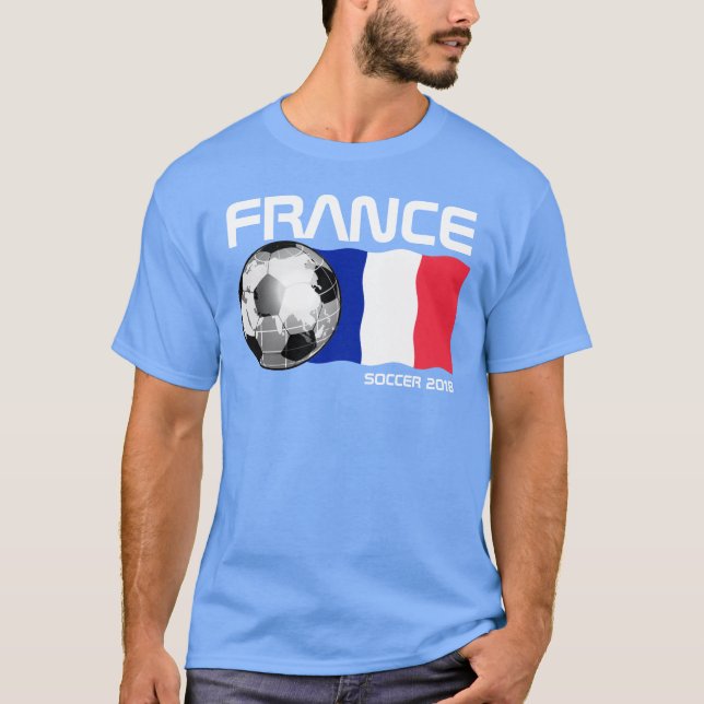 Frankrike Fotboll T-Shirt (Framsida)
