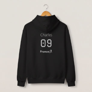 Frankrike Fotbollspersonlig namn- och nummertröja Hoodie
