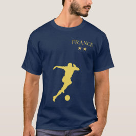 Frankrike Fotbollsskåp - Anpassat namn och nummer T Shirt